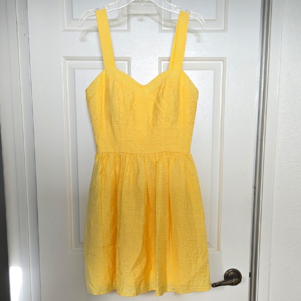 Butter Yellow Sleeveless Cocktail Dress